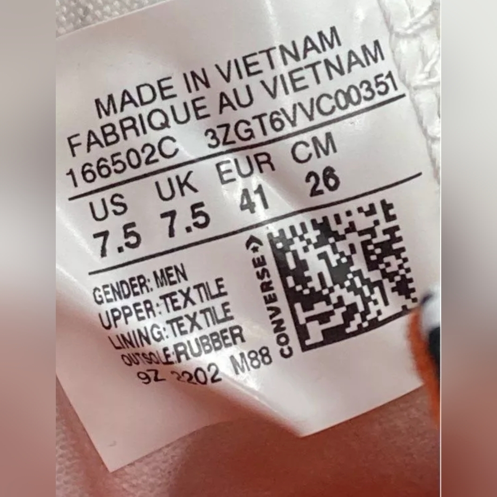 Converse Chuck Taylor Not A Chuck High Top Sneakers Men’s Size 7.5 New MSRP $75 - Picture 6 of 7